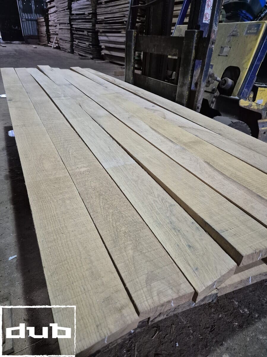 Доска дуба сухая обрезная 0-1 сорт 1500-2490х150х32мм